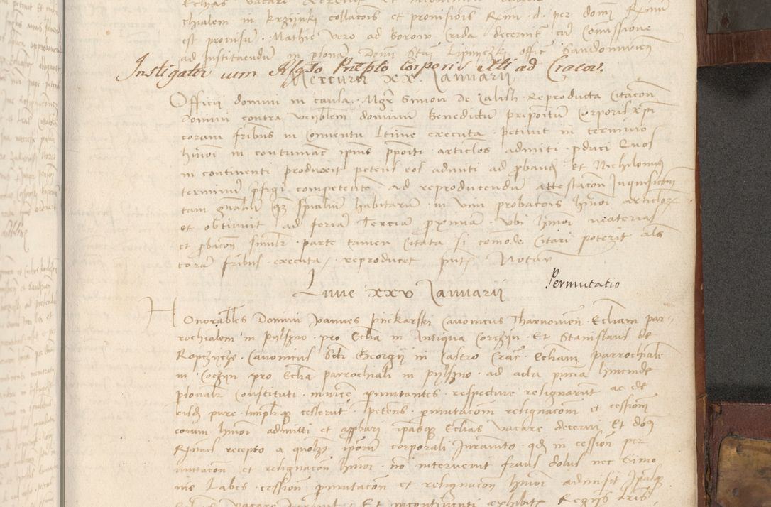 Zdjęcie nr 340 dla obiektu archiwalnego: Volumen II - um actorum episcopalium Joannis Konarski, episcopi Cracoviensis annorum sequentium: 1515, 1516, 1517, 1518, 1519, quorum indicem in dine huius voluminis videre est.