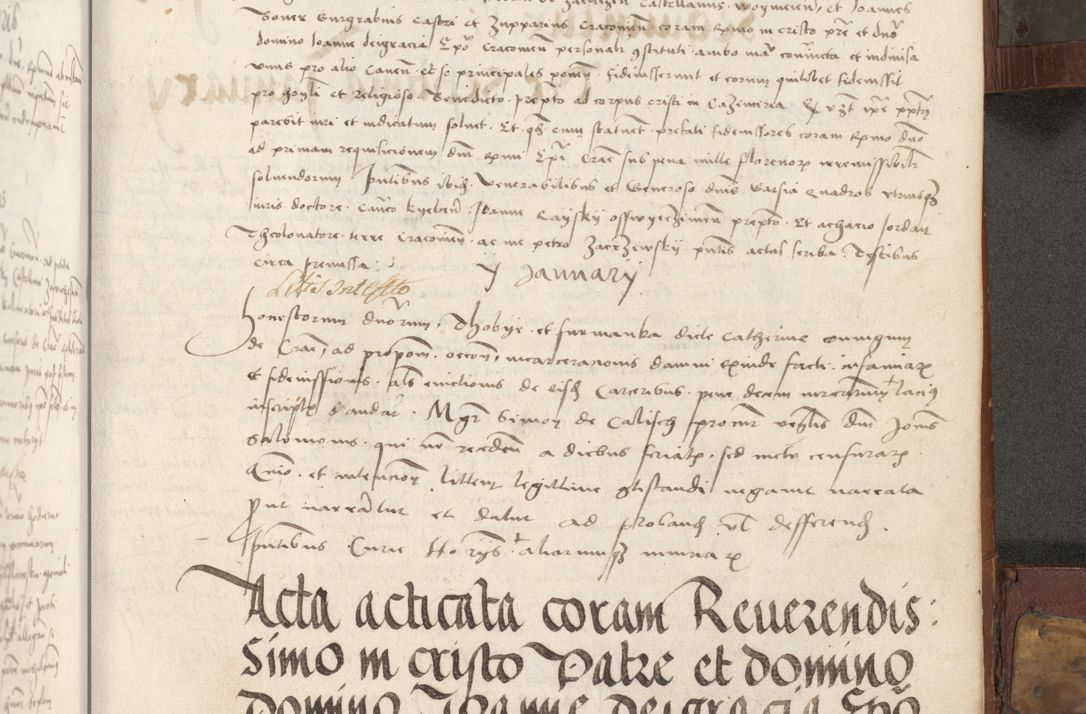 Zdjęcie nr 334 dla obiektu archiwalnego: Volumen II - um actorum episcopalium Joannis Konarski, episcopi Cracoviensis annorum sequentium: 1515, 1516, 1517, 1518, 1519, quorum indicem in dine huius voluminis videre est.