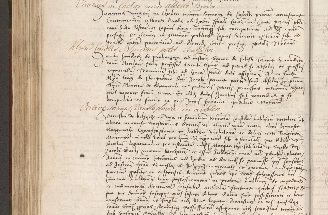Zdjęcie nr 323 dla obiektu archiwalnego: Volumen II - um actorum episcopalium Joannis Konarski, episcopi Cracoviensis annorum sequentium: 1515, 1516, 1517, 1518, 1519, quorum indicem in dine huius voluminis videre est.