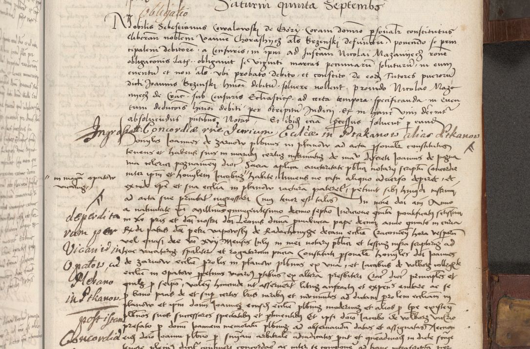 Zdjęcie nr 318 dla obiektu archiwalnego: Volumen II - um actorum episcopalium Joannis Konarski, episcopi Cracoviensis annorum sequentium: 1515, 1516, 1517, 1518, 1519, quorum indicem in dine huius voluminis videre est.