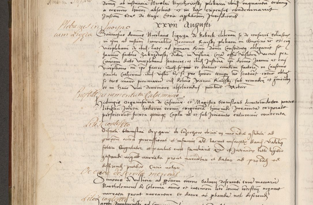 Zdjęcie nr 313 dla obiektu archiwalnego: Volumen II - um actorum episcopalium Joannis Konarski, episcopi Cracoviensis annorum sequentium: 1515, 1516, 1517, 1518, 1519, quorum indicem in dine huius voluminis videre est.