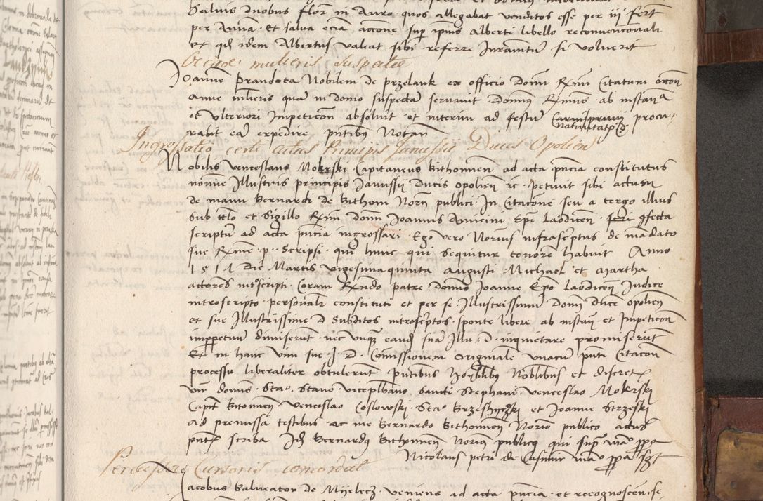 Zdjęcie nr 312 dla obiektu archiwalnego: Volumen II - um actorum episcopalium Joannis Konarski, episcopi Cracoviensis annorum sequentium: 1515, 1516, 1517, 1518, 1519, quorum indicem in dine huius voluminis videre est.