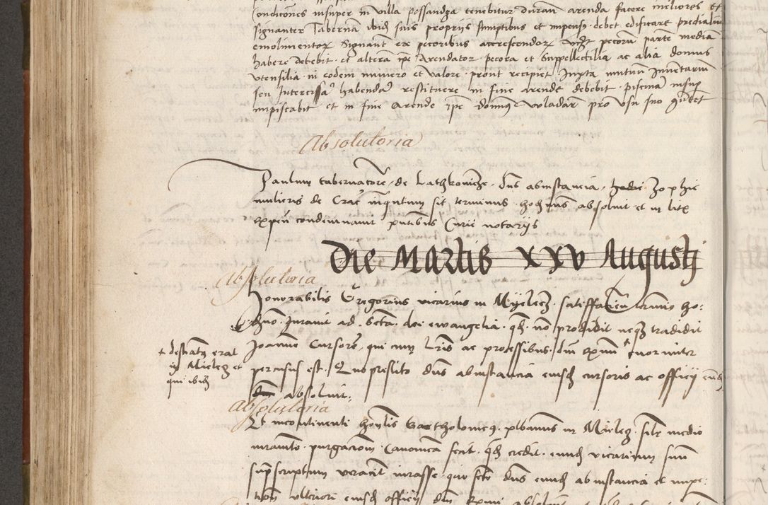 Zdjęcie nr 309 dla obiektu archiwalnego: Volumen II - um actorum episcopalium Joannis Konarski, episcopi Cracoviensis annorum sequentium: 1515, 1516, 1517, 1518, 1519, quorum indicem in dine huius voluminis videre est.