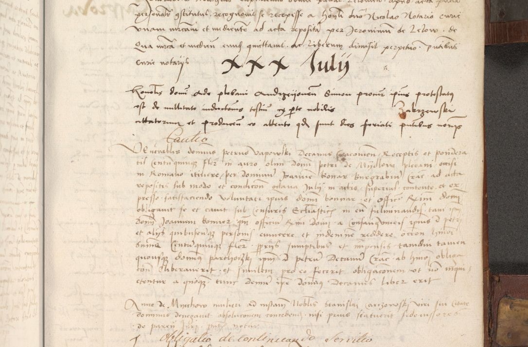 Zdjęcie nr 302 dla obiektu archiwalnego: Volumen II - um actorum episcopalium Joannis Konarski, episcopi Cracoviensis annorum sequentium: 1515, 1516, 1517, 1518, 1519, quorum indicem in dine huius voluminis videre est.