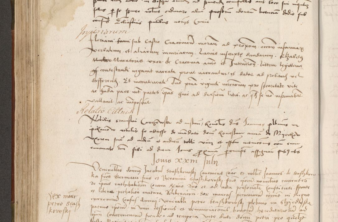 Zdjęcie nr 299 dla obiektu archiwalnego: Volumen II - um actorum episcopalium Joannis Konarski, episcopi Cracoviensis annorum sequentium: 1515, 1516, 1517, 1518, 1519, quorum indicem in dine huius voluminis videre est.