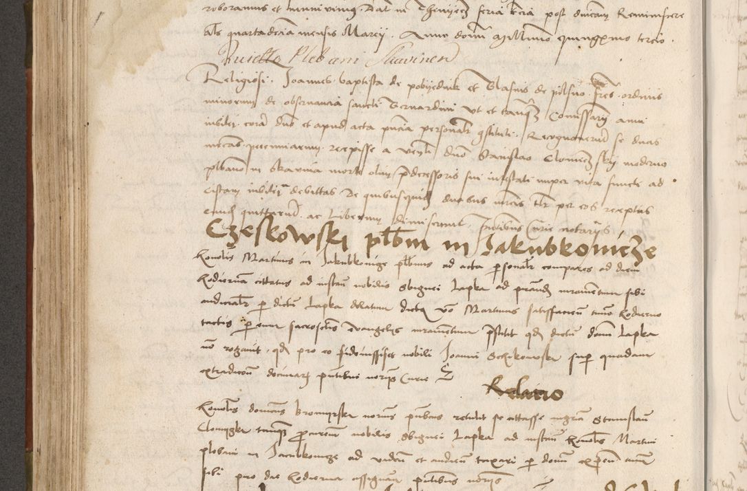 Zdjęcie nr 297 dla obiektu archiwalnego: Volumen II - um actorum episcopalium Joannis Konarski, episcopi Cracoviensis annorum sequentium: 1515, 1516, 1517, 1518, 1519, quorum indicem in dine huius voluminis videre est.