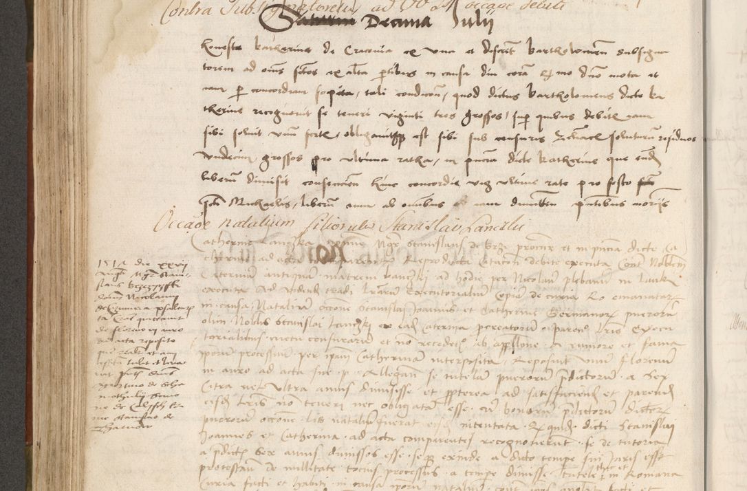Zdjęcie nr 293 dla obiektu archiwalnego: Volumen II - um actorum episcopalium Joannis Konarski, episcopi Cracoviensis annorum sequentium: 1515, 1516, 1517, 1518, 1519, quorum indicem in dine huius voluminis videre est.