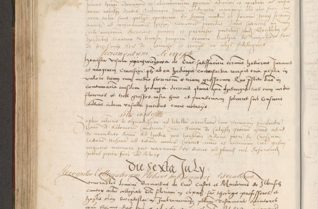 Zdjęcie nr 287 dla obiektu archiwalnego: Volumen II - um actorum episcopalium Joannis Konarski, episcopi Cracoviensis annorum sequentium: 1515, 1516, 1517, 1518, 1519, quorum indicem in dine huius voluminis videre est.