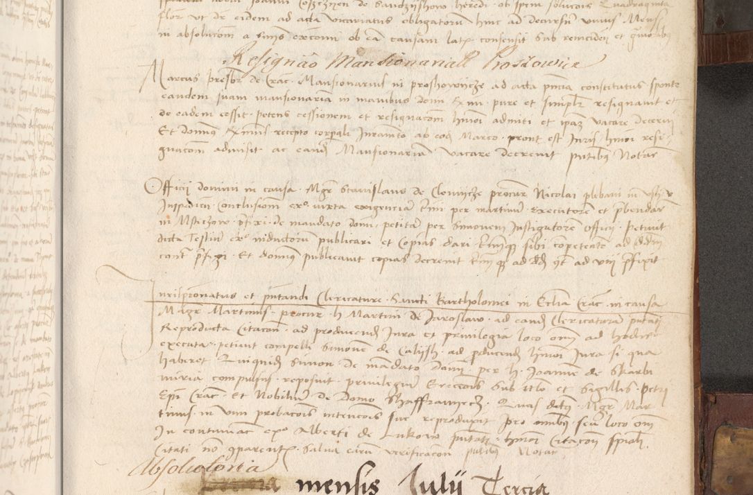 Zdjęcie nr 284 dla obiektu archiwalnego: Volumen II - um actorum episcopalium Joannis Konarski, episcopi Cracoviensis annorum sequentium: 1515, 1516, 1517, 1518, 1519, quorum indicem in dine huius voluminis videre est.