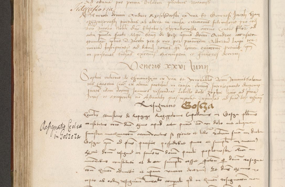 Zdjęcie nr 281 dla obiektu archiwalnego: Volumen II - um actorum episcopalium Joannis Konarski, episcopi Cracoviensis annorum sequentium: 1515, 1516, 1517, 1518, 1519, quorum indicem in dine huius voluminis videre est.