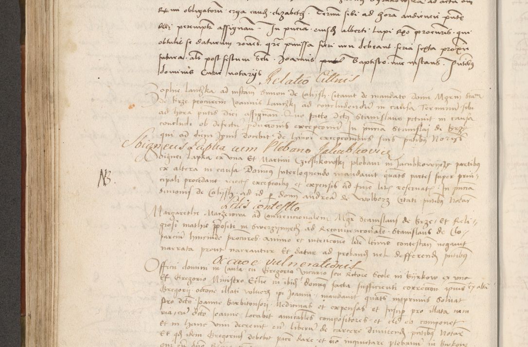 Zdjęcie nr 279 dla obiektu archiwalnego: Volumen II - um actorum episcopalium Joannis Konarski, episcopi Cracoviensis annorum sequentium: 1515, 1516, 1517, 1518, 1519, quorum indicem in dine huius voluminis videre est.