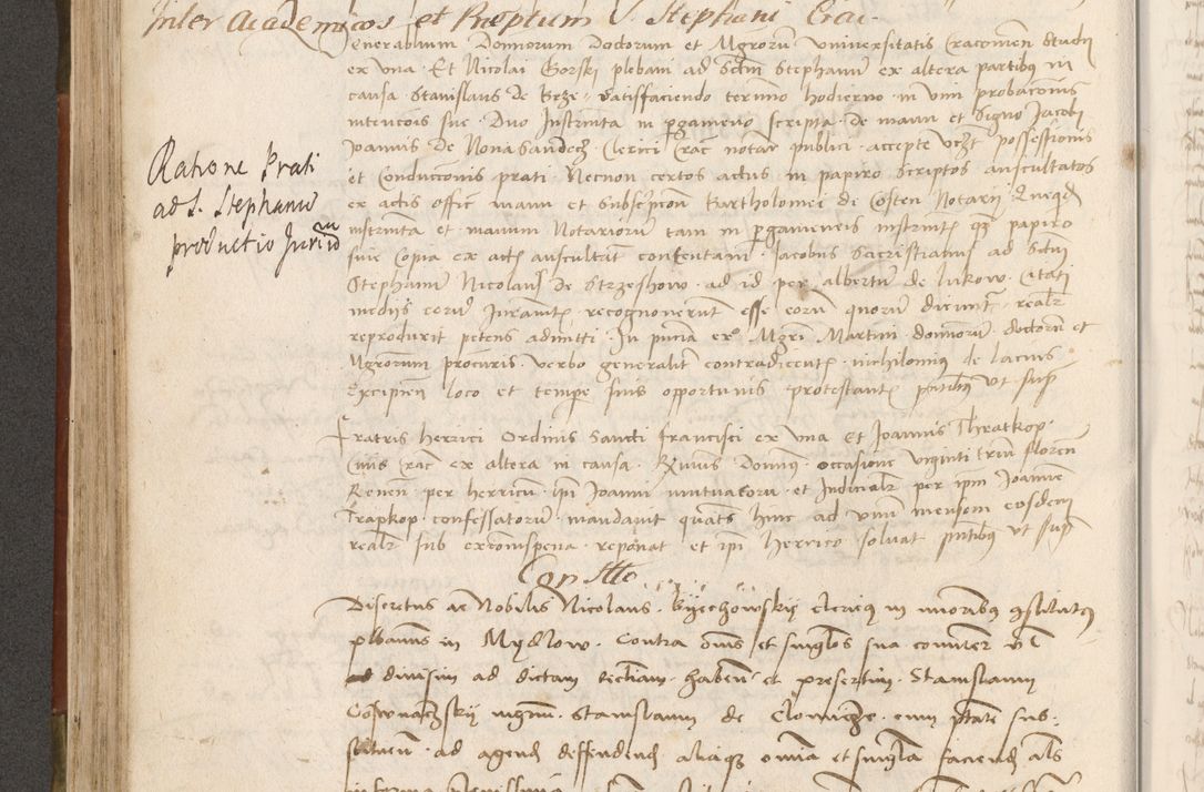 Zdjęcie nr 261 dla obiektu archiwalnego: Volumen II - um actorum episcopalium Joannis Konarski, episcopi Cracoviensis annorum sequentium: 1515, 1516, 1517, 1518, 1519, quorum indicem in dine huius voluminis videre est.