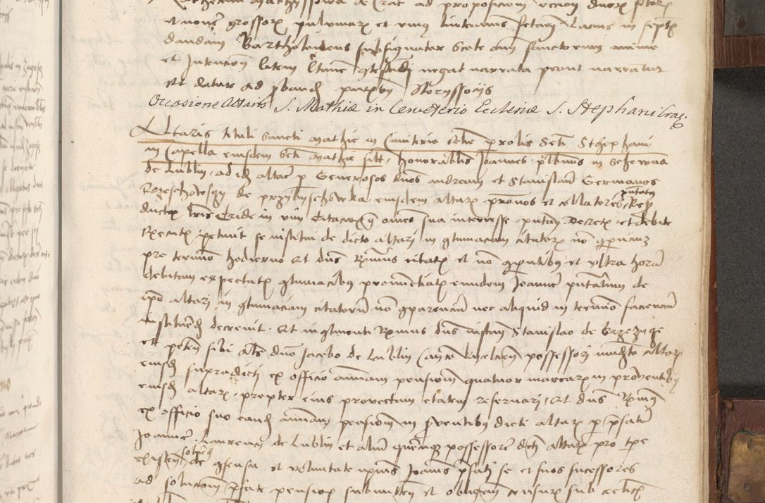 Zdjęcie nr 256 dla obiektu archiwalnego: Volumen II - um actorum episcopalium Joannis Konarski, episcopi Cracoviensis annorum sequentium: 1515, 1516, 1517, 1518, 1519, quorum indicem in dine huius voluminis videre est.