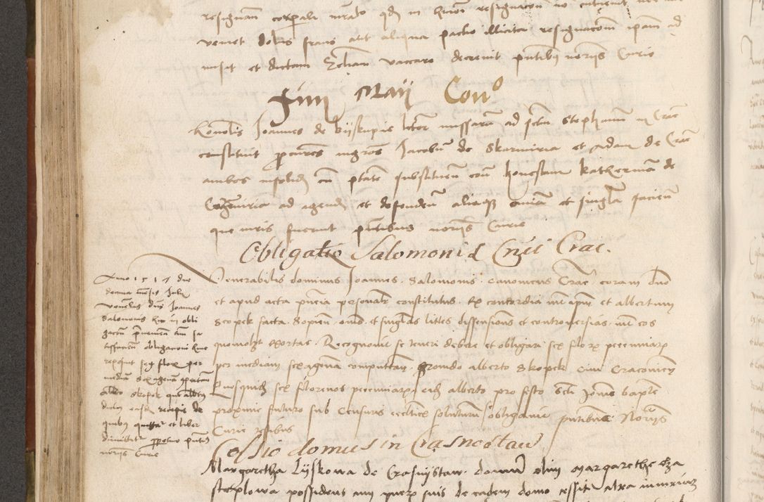 Zdjęcie nr 251 dla obiektu archiwalnego: Volumen II - um actorum episcopalium Joannis Konarski, episcopi Cracoviensis annorum sequentium: 1515, 1516, 1517, 1518, 1519, quorum indicem in dine huius voluminis videre est.