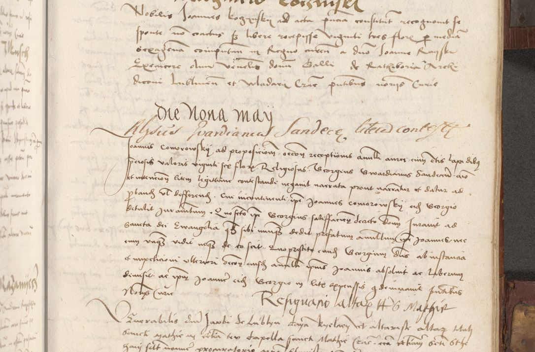 Zdjęcie nr 244 dla obiektu archiwalnego: Volumen II - um actorum episcopalium Joannis Konarski, episcopi Cracoviensis annorum sequentium: 1515, 1516, 1517, 1518, 1519, quorum indicem in dine huius voluminis videre est.