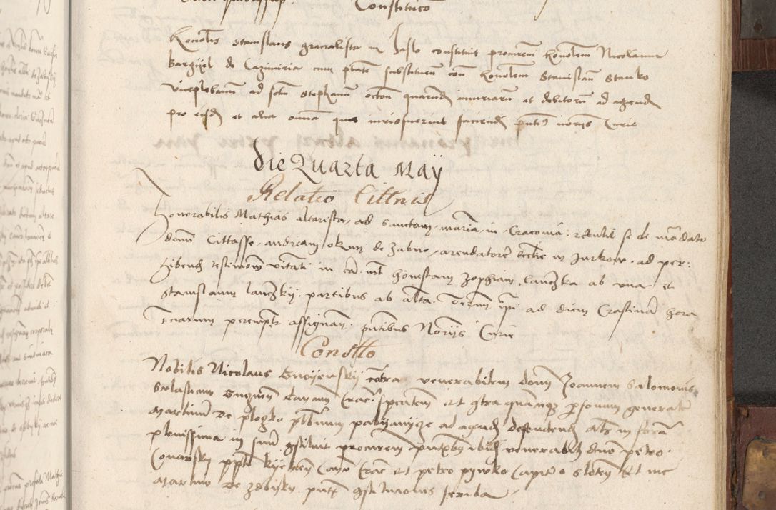 Zdjęcie nr 240 dla obiektu archiwalnego: Volumen II - um actorum episcopalium Joannis Konarski, episcopi Cracoviensis annorum sequentium: 1515, 1516, 1517, 1518, 1519, quorum indicem in dine huius voluminis videre est.
