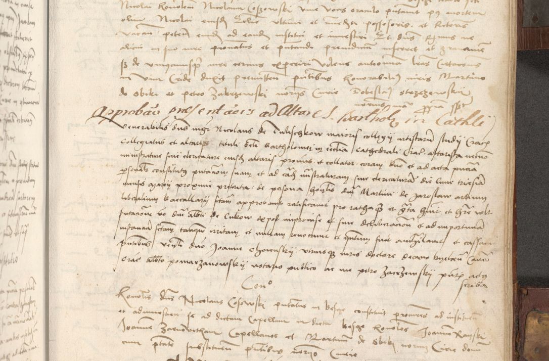Zdjęcie nr 230 dla obiektu archiwalnego: Volumen II - um actorum episcopalium Joannis Konarski, episcopi Cracoviensis annorum sequentium: 1515, 1516, 1517, 1518, 1519, quorum indicem in dine huius voluminis videre est.