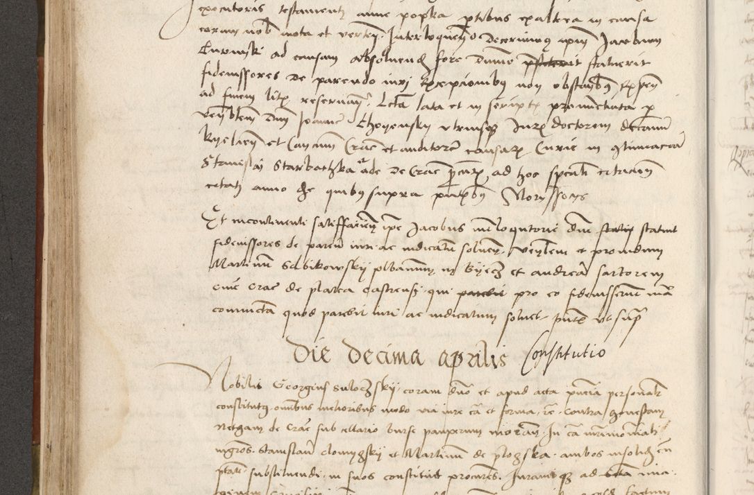 Zdjęcie nr 229 dla obiektu archiwalnego: Volumen II - um actorum episcopalium Joannis Konarski, episcopi Cracoviensis annorum sequentium: 1515, 1516, 1517, 1518, 1519, quorum indicem in dine huius voluminis videre est.