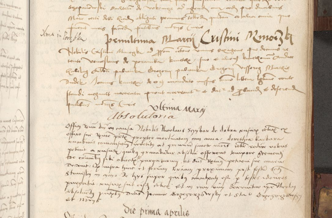 Zdjęcie nr 226 dla obiektu archiwalnego: Volumen II - um actorum episcopalium Joannis Konarski, episcopi Cracoviensis annorum sequentium: 1515, 1516, 1517, 1518, 1519, quorum indicem in dine huius voluminis videre est.