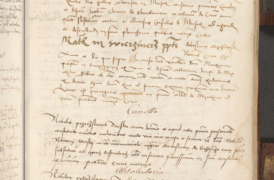 Zdjęcie nr 220 dla obiektu archiwalnego: Volumen II - um actorum episcopalium Joannis Konarski, episcopi Cracoviensis annorum sequentium: 1515, 1516, 1517, 1518, 1519, quorum indicem in dine huius voluminis videre est.