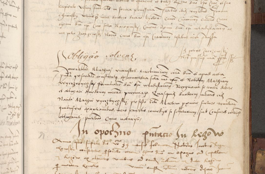 Zdjęcie nr 218 dla obiektu archiwalnego: Volumen II - um actorum episcopalium Joannis Konarski, episcopi Cracoviensis annorum sequentium: 1515, 1516, 1517, 1518, 1519, quorum indicem in dine huius voluminis videre est.