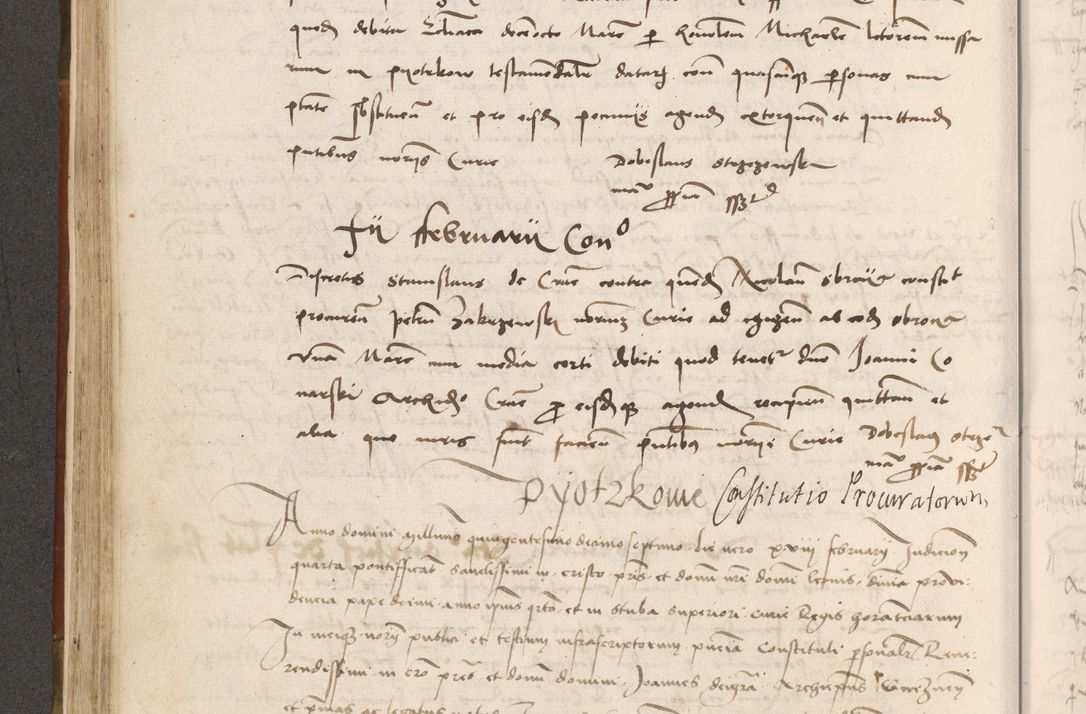Zdjęcie nr 217 dla obiektu archiwalnego: Volumen II - um actorum episcopalium Joannis Konarski, episcopi Cracoviensis annorum sequentium: 1515, 1516, 1517, 1518, 1519, quorum indicem in dine huius voluminis videre est.