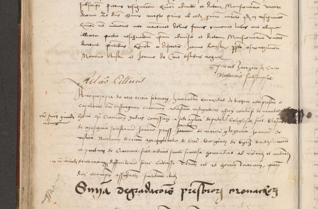 Zdjęcie nr 213 dla obiektu archiwalnego: Volumen II - um actorum episcopalium Joannis Konarski, episcopi Cracoviensis annorum sequentium: 1515, 1516, 1517, 1518, 1519, quorum indicem in dine huius voluminis videre est.