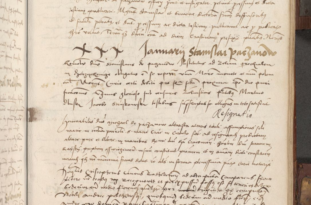 Zdjęcie nr 212 dla obiektu archiwalnego: Volumen II - um actorum episcopalium Joannis Konarski, episcopi Cracoviensis annorum sequentium: 1515, 1516, 1517, 1518, 1519, quorum indicem in dine huius voluminis videre est.