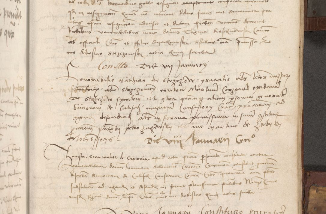 Zdjęcie nr 202 dla obiektu archiwalnego: Volumen II - um actorum episcopalium Joannis Konarski, episcopi Cracoviensis annorum sequentium: 1515, 1516, 1517, 1518, 1519, quorum indicem in dine huius voluminis videre est.