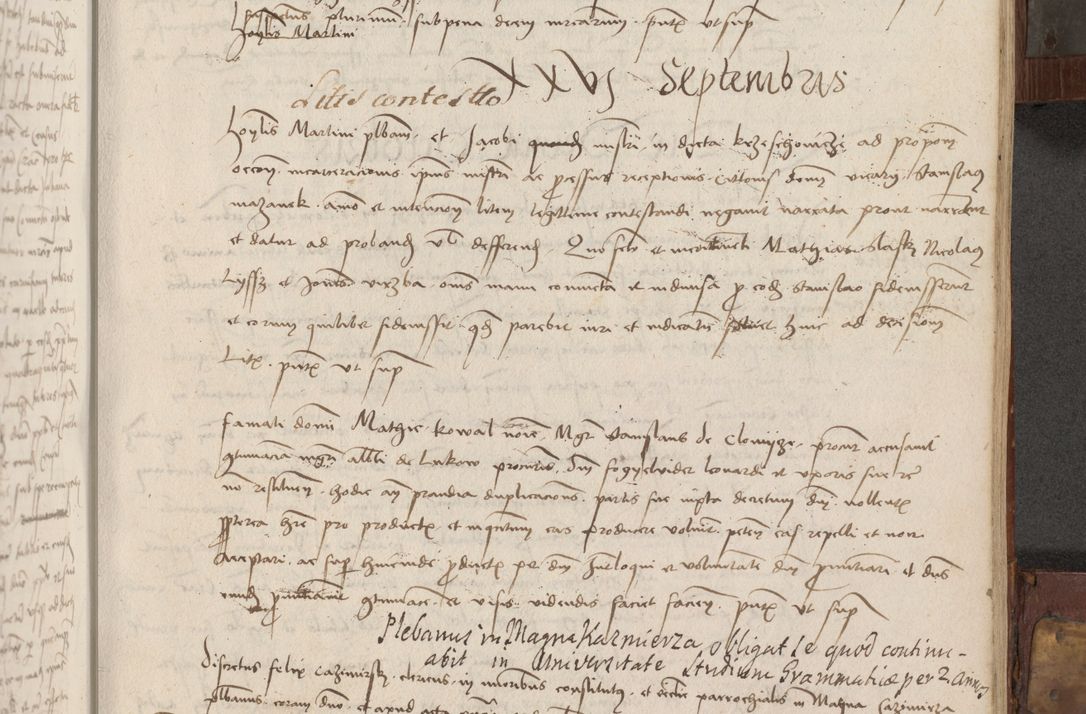 Zdjęcie nr 196 dla obiektu archiwalnego: Volumen II - um actorum episcopalium Joannis Konarski, episcopi Cracoviensis annorum sequentium: 1515, 1516, 1517, 1518, 1519, quorum indicem in dine huius voluminis videre est.