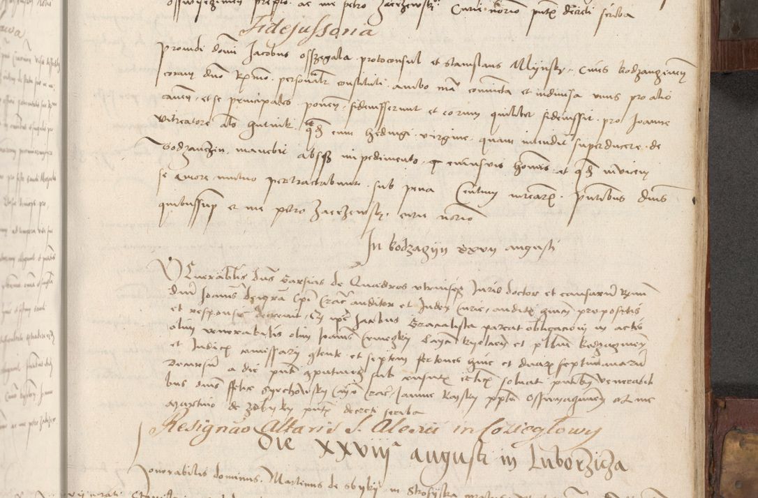 Zdjęcie nr 188 dla obiektu archiwalnego: Volumen II - um actorum episcopalium Joannis Konarski, episcopi Cracoviensis annorum sequentium: 1515, 1516, 1517, 1518, 1519, quorum indicem in dine huius voluminis videre est.