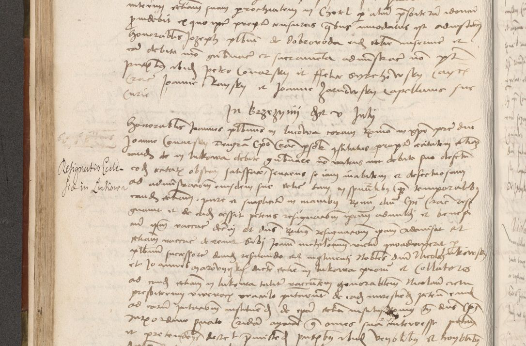 Zdjęcie nr 183 dla obiektu archiwalnego: Volumen II - um actorum episcopalium Joannis Konarski, episcopi Cracoviensis annorum sequentium: 1515, 1516, 1517, 1518, 1519, quorum indicem in dine huius voluminis videre est.