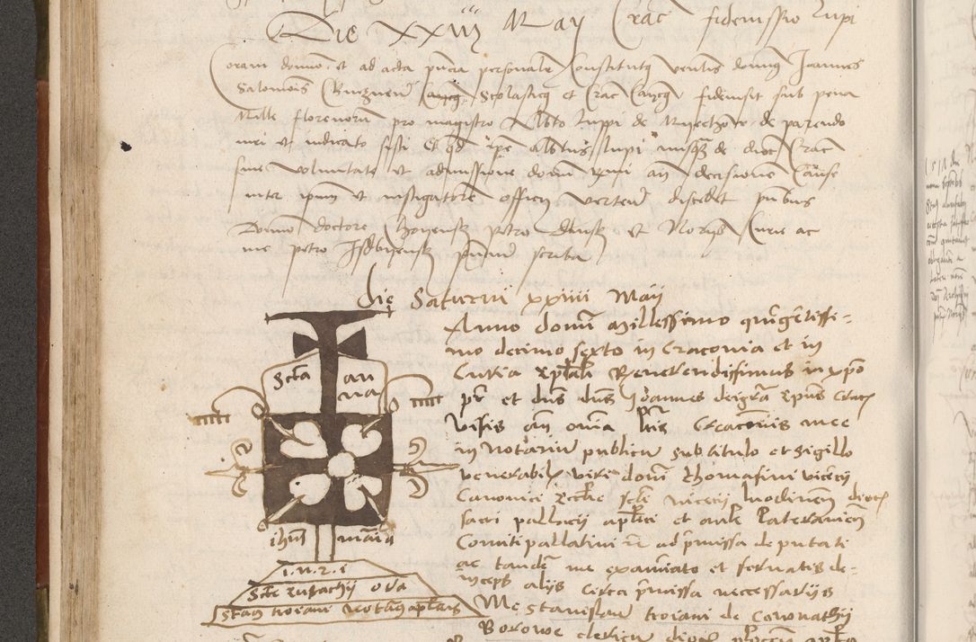 Zdjęcie nr 173 dla obiektu archiwalnego: Volumen II - um actorum episcopalium Joannis Konarski, episcopi Cracoviensis annorum sequentium: 1515, 1516, 1517, 1518, 1519, quorum indicem in dine huius voluminis videre est.