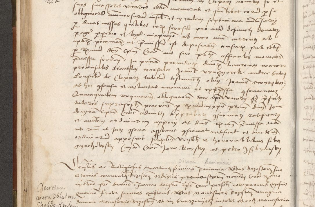 Zdjęcie nr 163 dla obiektu archiwalnego: Volumen II - um actorum episcopalium Joannis Konarski, episcopi Cracoviensis annorum sequentium: 1515, 1516, 1517, 1518, 1519, quorum indicem in dine huius voluminis videre est.