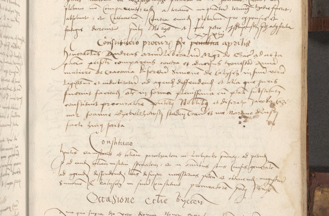 Zdjęcie nr 160 dla obiektu archiwalnego: Volumen II - um actorum episcopalium Joannis Konarski, episcopi Cracoviensis annorum sequentium: 1515, 1516, 1517, 1518, 1519, quorum indicem in dine huius voluminis videre est.