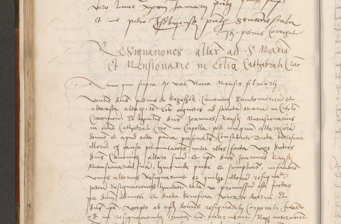 Zdjęcie nr 153 dla obiektu archiwalnego: Volumen II - um actorum episcopalium Joannis Konarski, episcopi Cracoviensis annorum sequentium: 1515, 1516, 1517, 1518, 1519, quorum indicem in dine huius voluminis videre est.