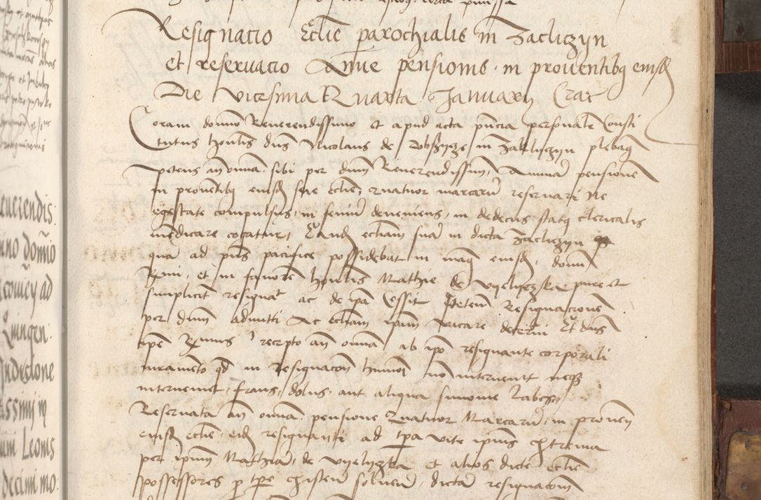 Zdjęcie nr 150 dla obiektu archiwalnego: Volumen II - um actorum episcopalium Joannis Konarski, episcopi Cracoviensis annorum sequentium: 1515, 1516, 1517, 1518, 1519, quorum indicem in dine huius voluminis videre est.