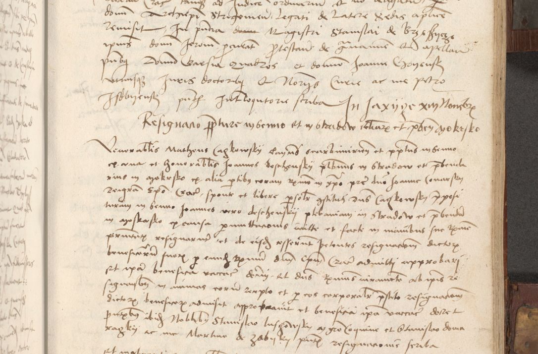 Zdjęcie nr 146 dla obiektu archiwalnego: Volumen II - um actorum episcopalium Joannis Konarski, episcopi Cracoviensis annorum sequentium: 1515, 1516, 1517, 1518, 1519, quorum indicem in dine huius voluminis videre est.