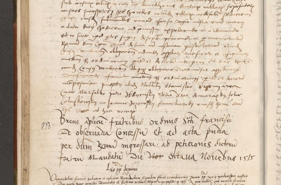 Zdjęcie nr 143 dla obiektu archiwalnego: Volumen II - um actorum episcopalium Joannis Konarski, episcopi Cracoviensis annorum sequentium: 1515, 1516, 1517, 1518, 1519, quorum indicem in dine huius voluminis videre est.