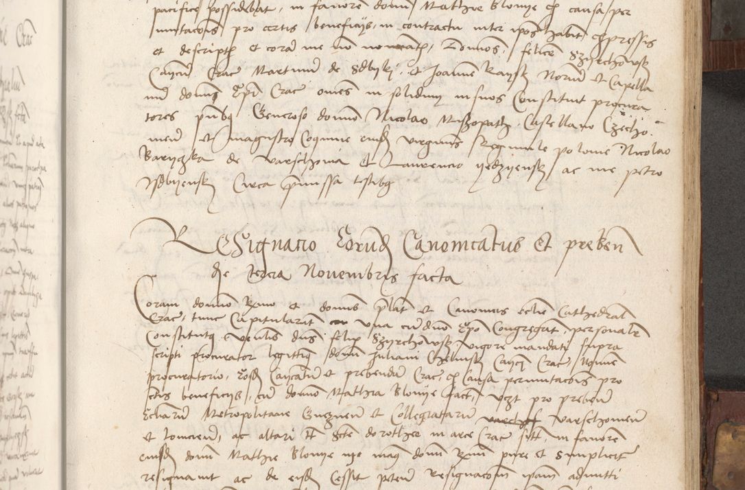 Zdjęcie nr 140 dla obiektu archiwalnego: Volumen II - um actorum episcopalium Joannis Konarski, episcopi Cracoviensis annorum sequentium: 1515, 1516, 1517, 1518, 1519, quorum indicem in dine huius voluminis videre est.