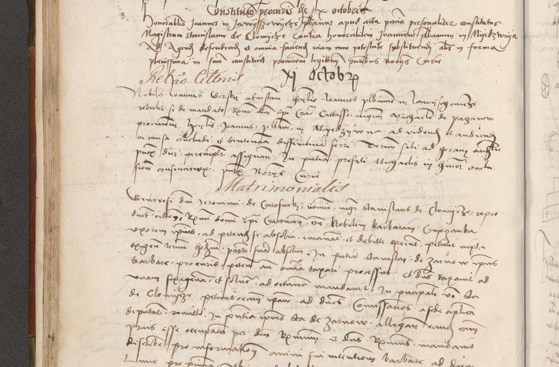 Zdjęcie nr 135 dla obiektu archiwalnego: Volumen II - um actorum episcopalium Joannis Konarski, episcopi Cracoviensis annorum sequentium: 1515, 1516, 1517, 1518, 1519, quorum indicem in dine huius voluminis videre est.
