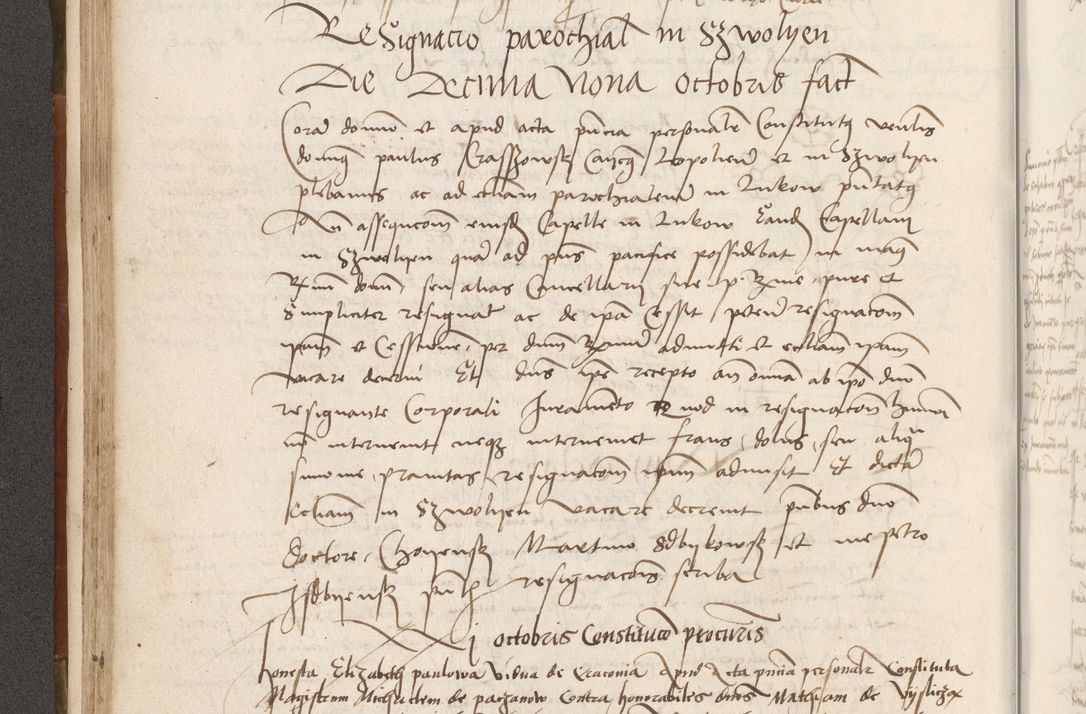 Zdjęcie nr 137 dla obiektu archiwalnego: Volumen II - um actorum episcopalium Joannis Konarski, episcopi Cracoviensis annorum sequentium: 1515, 1516, 1517, 1518, 1519, quorum indicem in dine huius voluminis videre est.