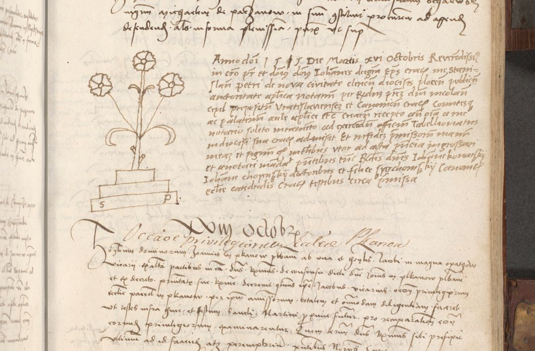 Zdjęcie nr 136 dla obiektu archiwalnego: Volumen II - um actorum episcopalium Joannis Konarski, episcopi Cracoviensis annorum sequentium: 1515, 1516, 1517, 1518, 1519, quorum indicem in dine huius voluminis videre est.