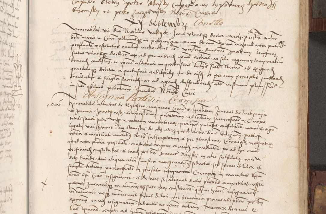 Zdjęcie nr 132 dla obiektu archiwalnego: Volumen II - um actorum episcopalium Joannis Konarski, episcopi Cracoviensis annorum sequentium: 1515, 1516, 1517, 1518, 1519, quorum indicem in dine huius voluminis videre est.