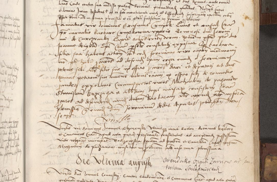 Zdjęcie nr 126 dla obiektu archiwalnego: Volumen II - um actorum episcopalium Joannis Konarski, episcopi Cracoviensis annorum sequentium: 1515, 1516, 1517, 1518, 1519, quorum indicem in dine huius voluminis videre est.