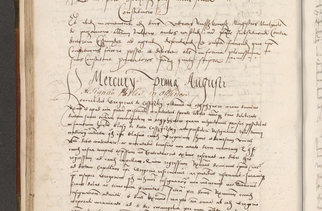 Zdjęcie nr 113 dla obiektu archiwalnego: Volumen II - um actorum episcopalium Joannis Konarski, episcopi Cracoviensis annorum sequentium: 1515, 1516, 1517, 1518, 1519, quorum indicem in dine huius voluminis videre est.