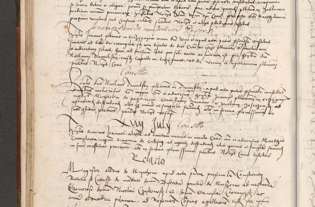 Zdjęcie nr 107 dla obiektu archiwalnego: Volumen II - um actorum episcopalium Joannis Konarski, episcopi Cracoviensis annorum sequentium: 1515, 1516, 1517, 1518, 1519, quorum indicem in dine huius voluminis videre est.