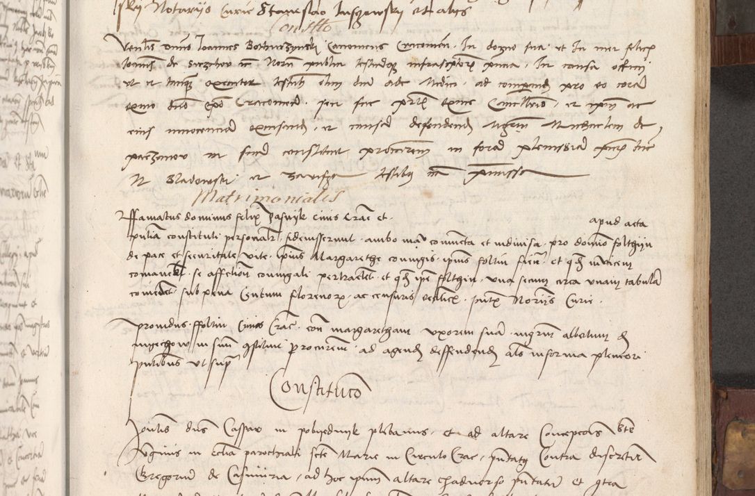 Zdjęcie nr 104 dla obiektu archiwalnego: Volumen II - um actorum episcopalium Joannis Konarski, episcopi Cracoviensis annorum sequentium: 1515, 1516, 1517, 1518, 1519, quorum indicem in dine huius voluminis videre est.