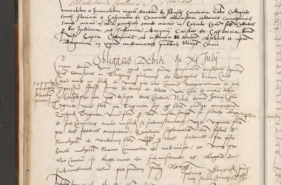 Zdjęcie nr 105 dla obiektu archiwalnego: Volumen II - um actorum episcopalium Joannis Konarski, episcopi Cracoviensis annorum sequentium: 1515, 1516, 1517, 1518, 1519, quorum indicem in dine huius voluminis videre est.