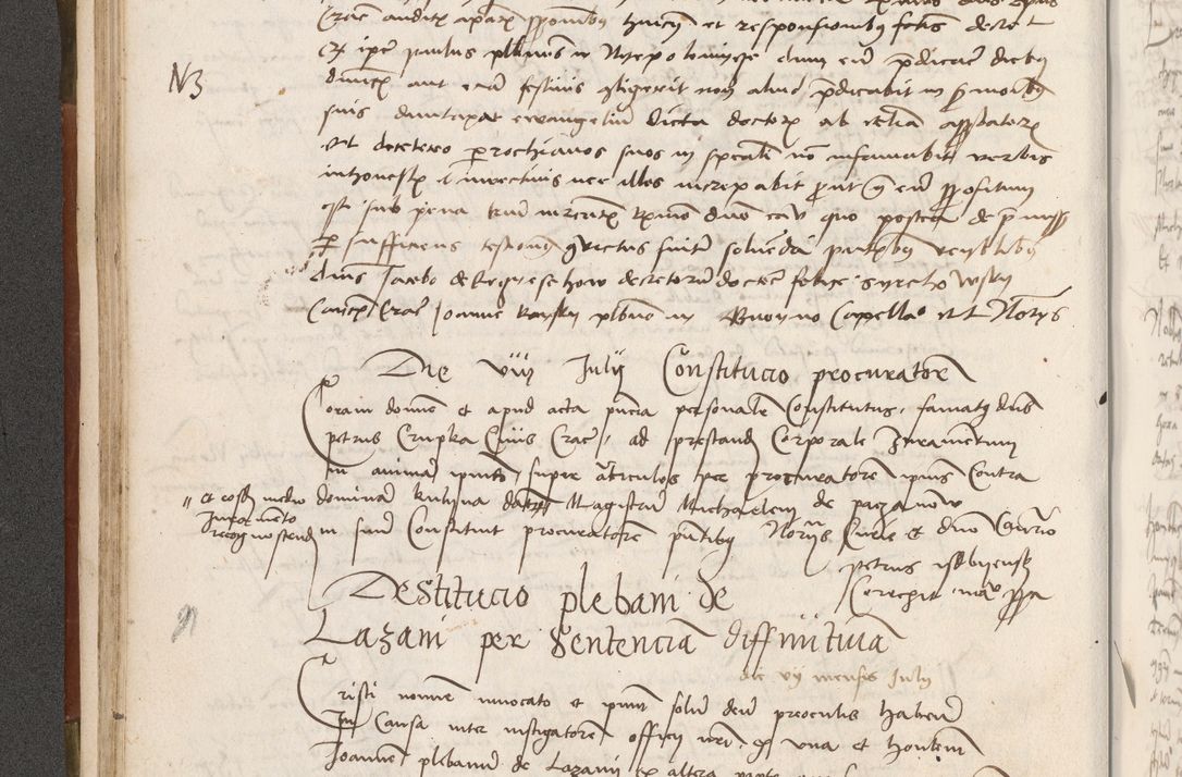 Zdjęcie nr 101 dla obiektu archiwalnego: Volumen II - um actorum episcopalium Joannis Konarski, episcopi Cracoviensis annorum sequentium: 1515, 1516, 1517, 1518, 1519, quorum indicem in dine huius voluminis videre est.